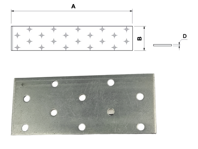 Łącznik płaski do drewna 